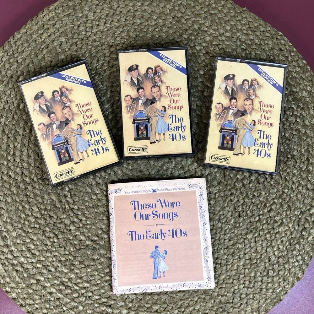 These Were Are Songs of The Early 40s Set of 3 Music Cassettes /w Booklet